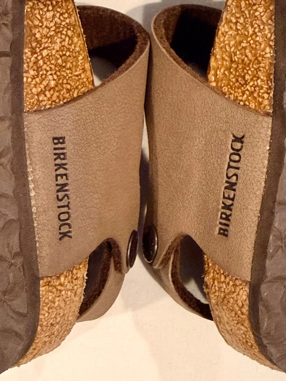 Birkenstock Kids New York Sandals Boys 11 Girls Mocha Two Straps Backstrap